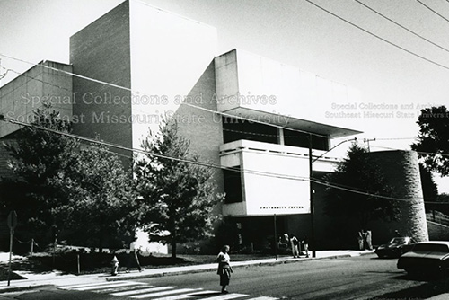 A photo of the University Center, shortly after it was built.