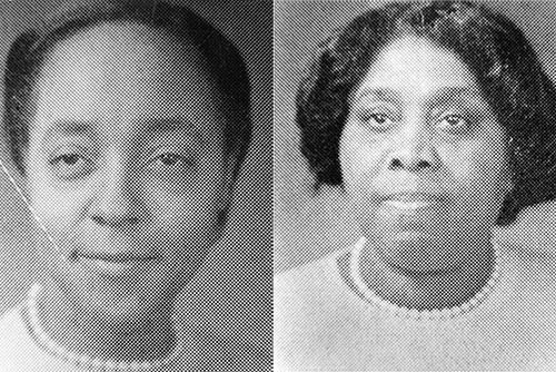 sagamore/yearbook photos of Roberta Slayton and Helen Carter, the first black students at Southeast Missouri State University
