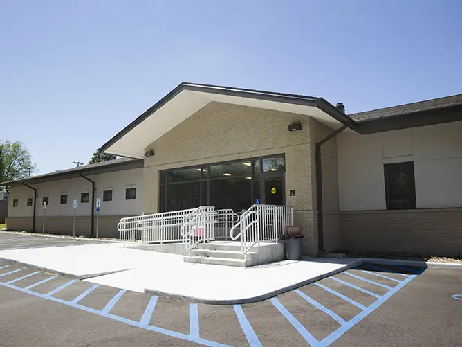 Exterior of the Center for Speech and Hearing located on Southeast Missouri State University's campus