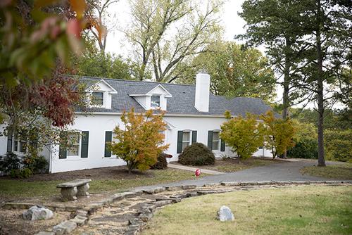 Stone path and driveway outside of Wildwood. 