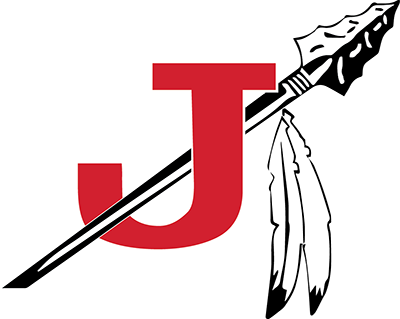 jackson public school logo, a 'J' with a spear through it