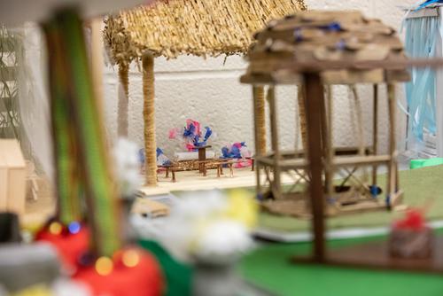 Interior design models created by students at Southeast Missouri State University in cape girardeau mo..