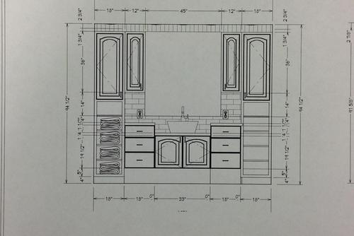 Interior design student work with intricate dimensions created while at Southeast Missouri State University.