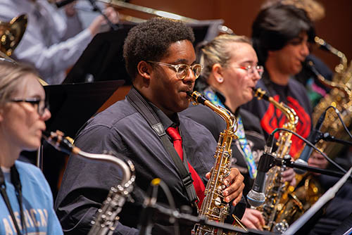 SEMO students studying for a jazz minor perform with their instruments