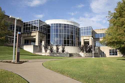the outside of the Dempster Hall building at Southeast Missouri State University. Dempster is home to the Harrison College of Business