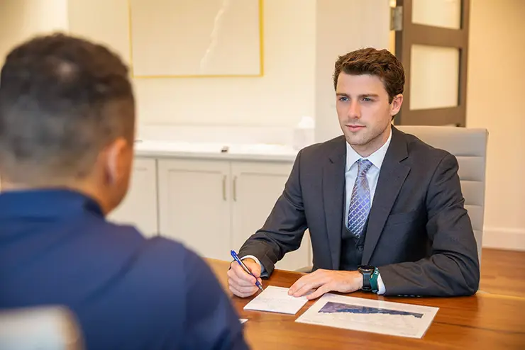 A SEMO BSBA student conducts a mock interview 