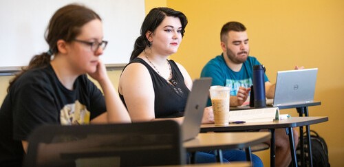 SEMO students are listening during their communication degree in Missouri classes.