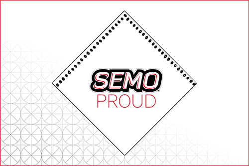 Graduation Cap Design that reads: "SEMO PROUD".
