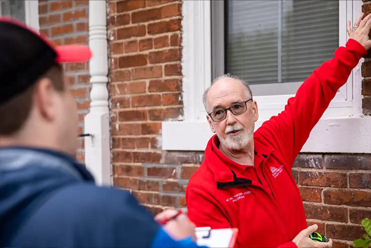 Alumni working on Historic Preservation at a Historic location in Cape Girardeau near SEMO 