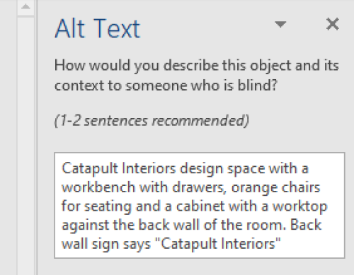 Editing the alt text of an image in microsoft word