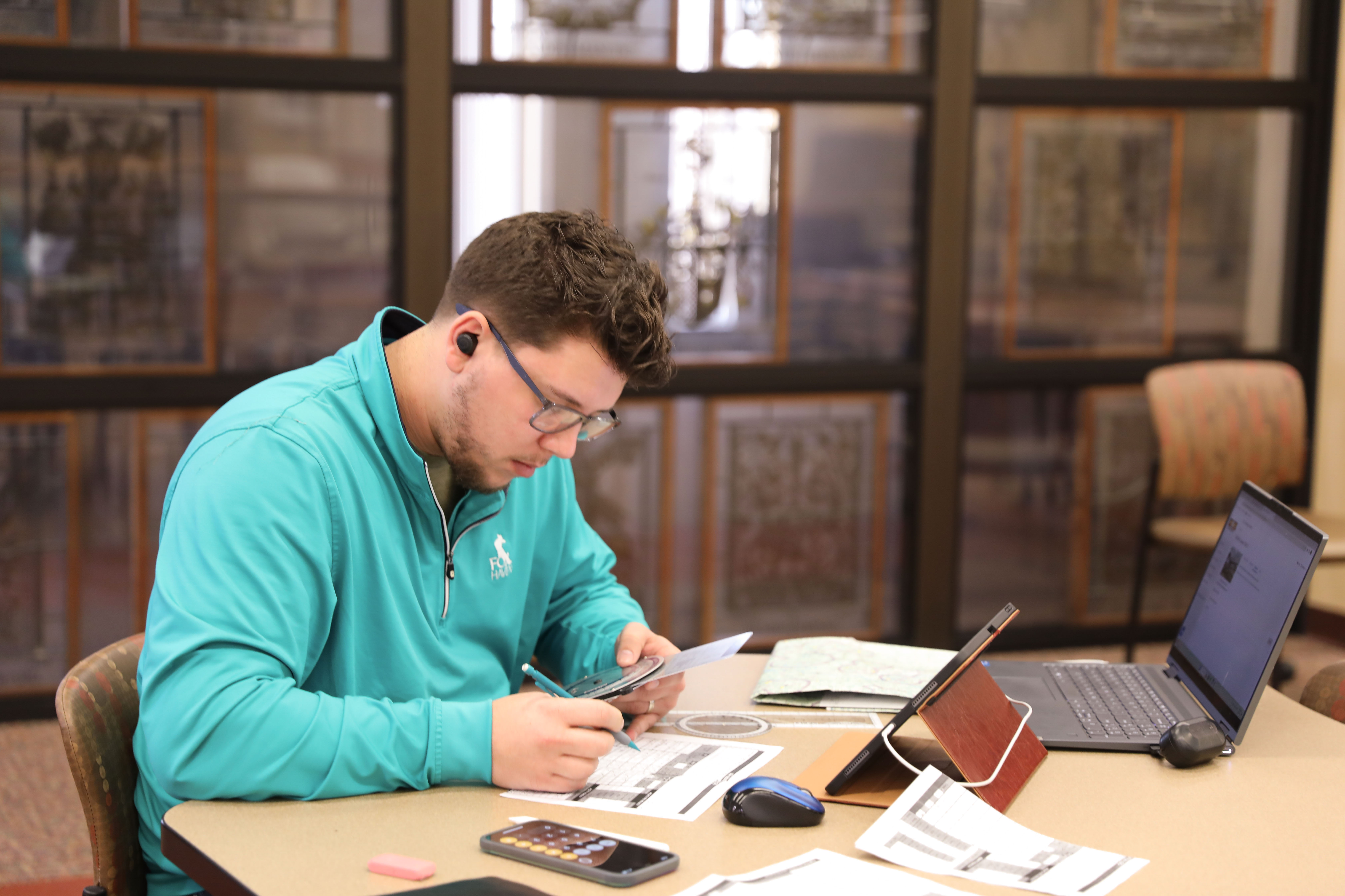 Student working on this laptop