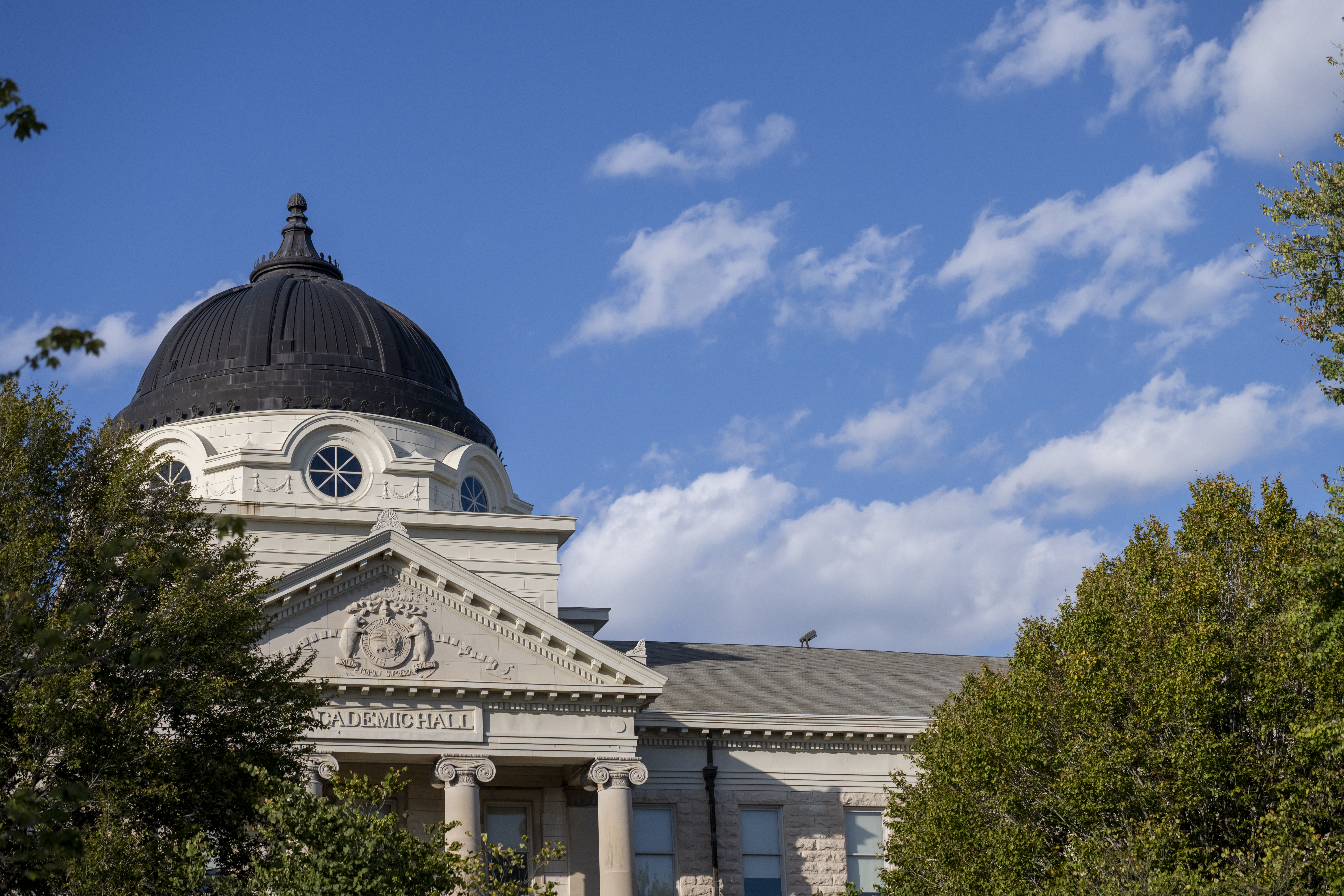 Academic hall on a sunny day