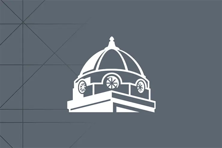 SEMO supergraphic dome on a grey background