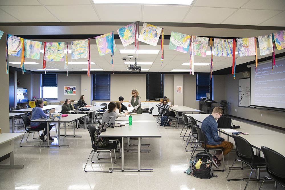 Art Education and 2D Foundation Studio found within the Dobbins Center at Southeast Missouri State University River Campus