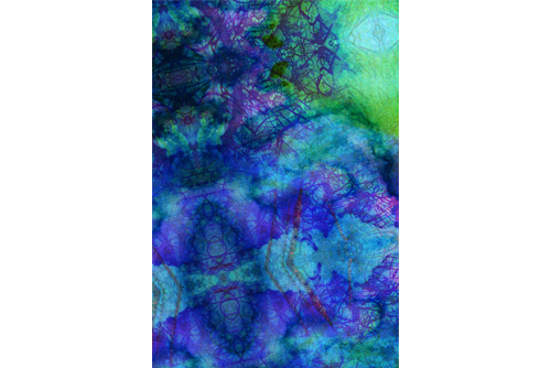 A text based abstract collage by professor Emily Denlinger. 