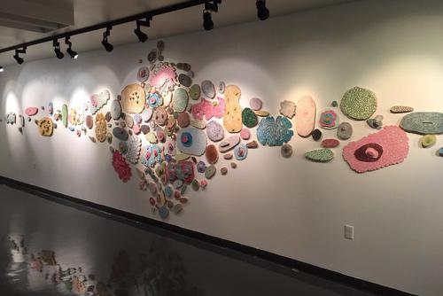 Artwork seen in the River Campus Gallery at Southeast Missouri State University.