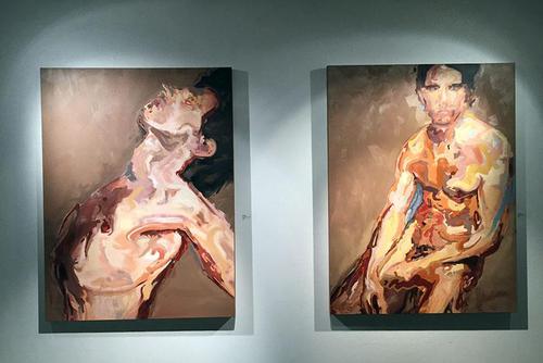 Artwork seen in the River Campus Gallery at Southeast Missouri State University.