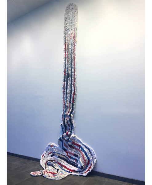 Artwork titled “Bleach and Whitewash” by Hannah March Sanders. 