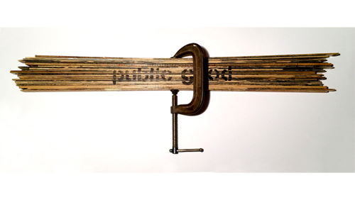 Artwork titled “Aggregate of Parallel Distances” by Chris Wubbena. 