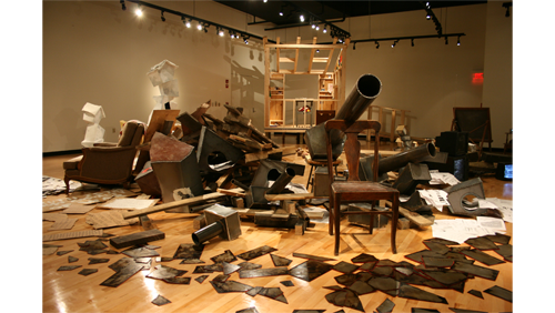 Artwork titled “Speaking While Listening” by Chris Wubbena. 