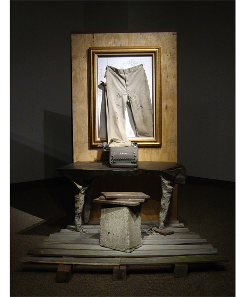 Artwork titled “Author of Revisions: Reinventor of the World” by Chris Wubbena. 