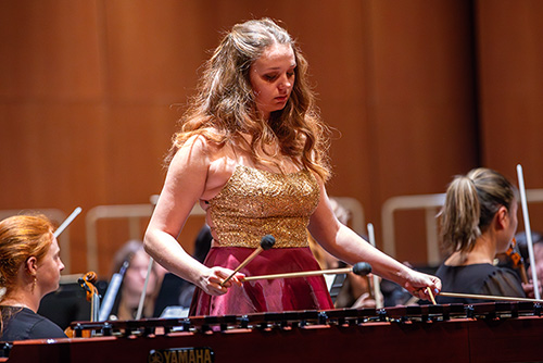  Students play during concert 