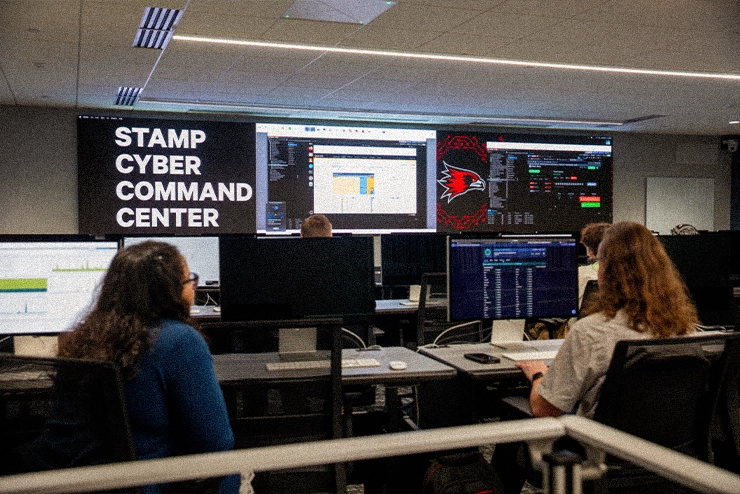Cyber Command Center at SEMO in Dempster Hall for the Cyber Defense Experiential Learning and Hands On Experience