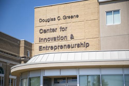 Exterior of the Douglas C. Greene Center for Innovation and Entrepreneurship.