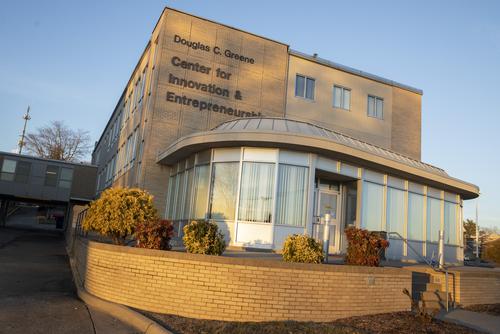Exterior of the Center for Innovation & Entrepreneurship.