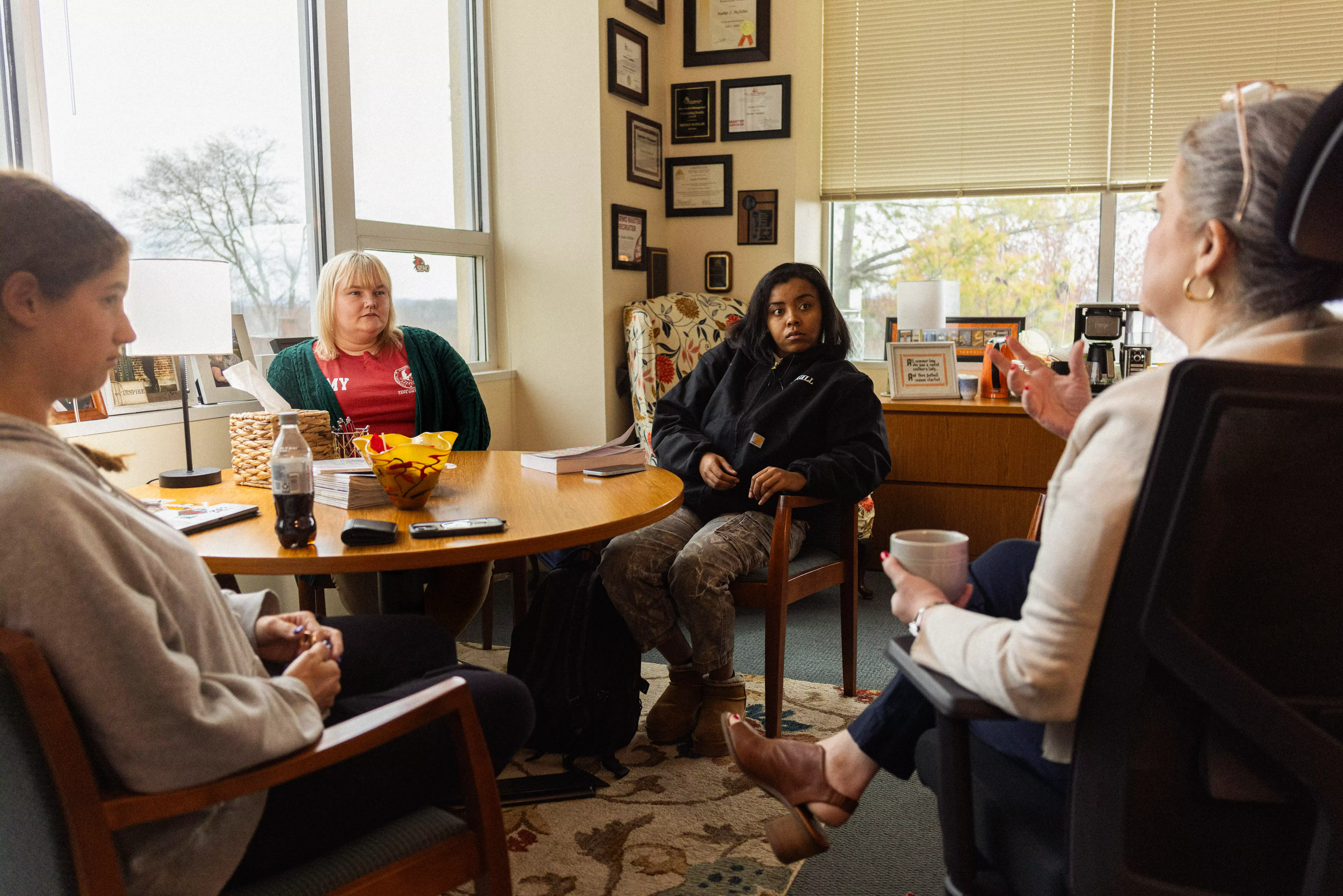 supportive faculty at semo metors studetns in her office hours