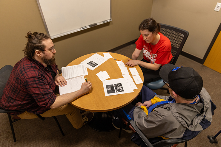 A Student works in practical experience.