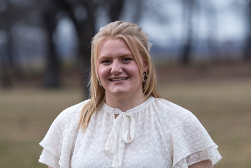 Emily Cummins a family studies student smiling at the camera at semo a top Missouri school for experiential learning