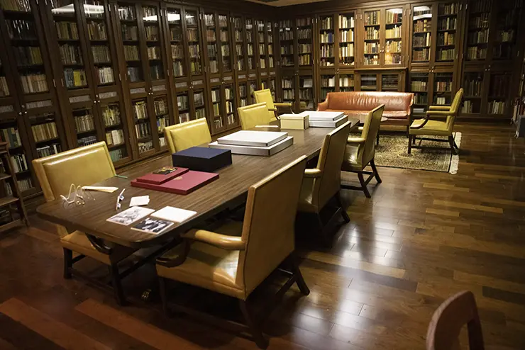 a view inside the faulkner center collection at semo a Missouri college known for job readiness
