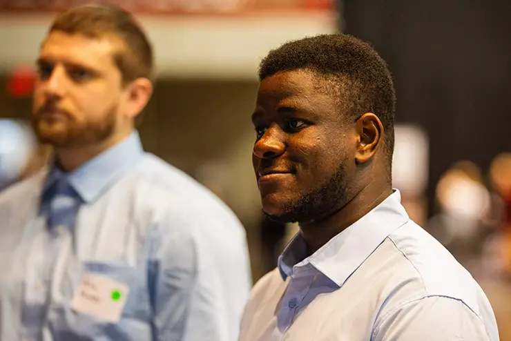 a SEMO student attends the career expo