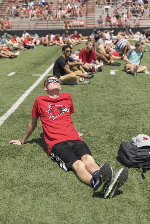 The Southeast and local community gather at Houke Field for the 2017 Solar Eclipse and festivities.