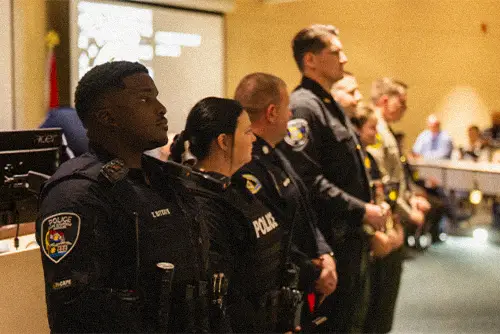 Graduates from the Law Enforcement Academy at SEMO