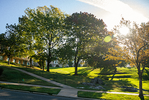 Image of Cardiac Hill bottom in the day time.