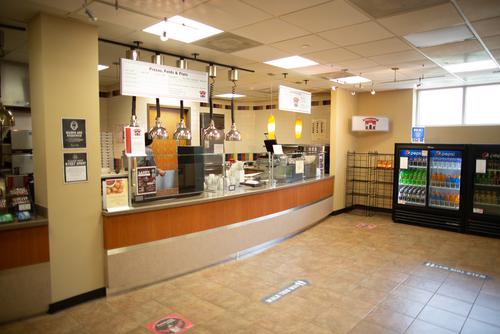 The counter area of Houck’s Place in Merick Hall. 