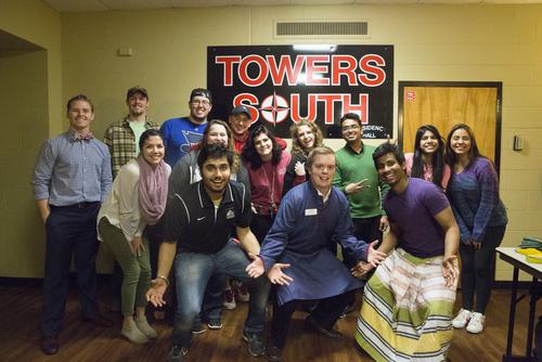Residents of Towers South enjoy each other’s culture with an international celebration.