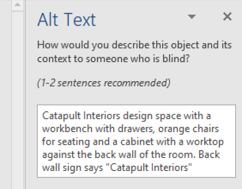 example of alt text description