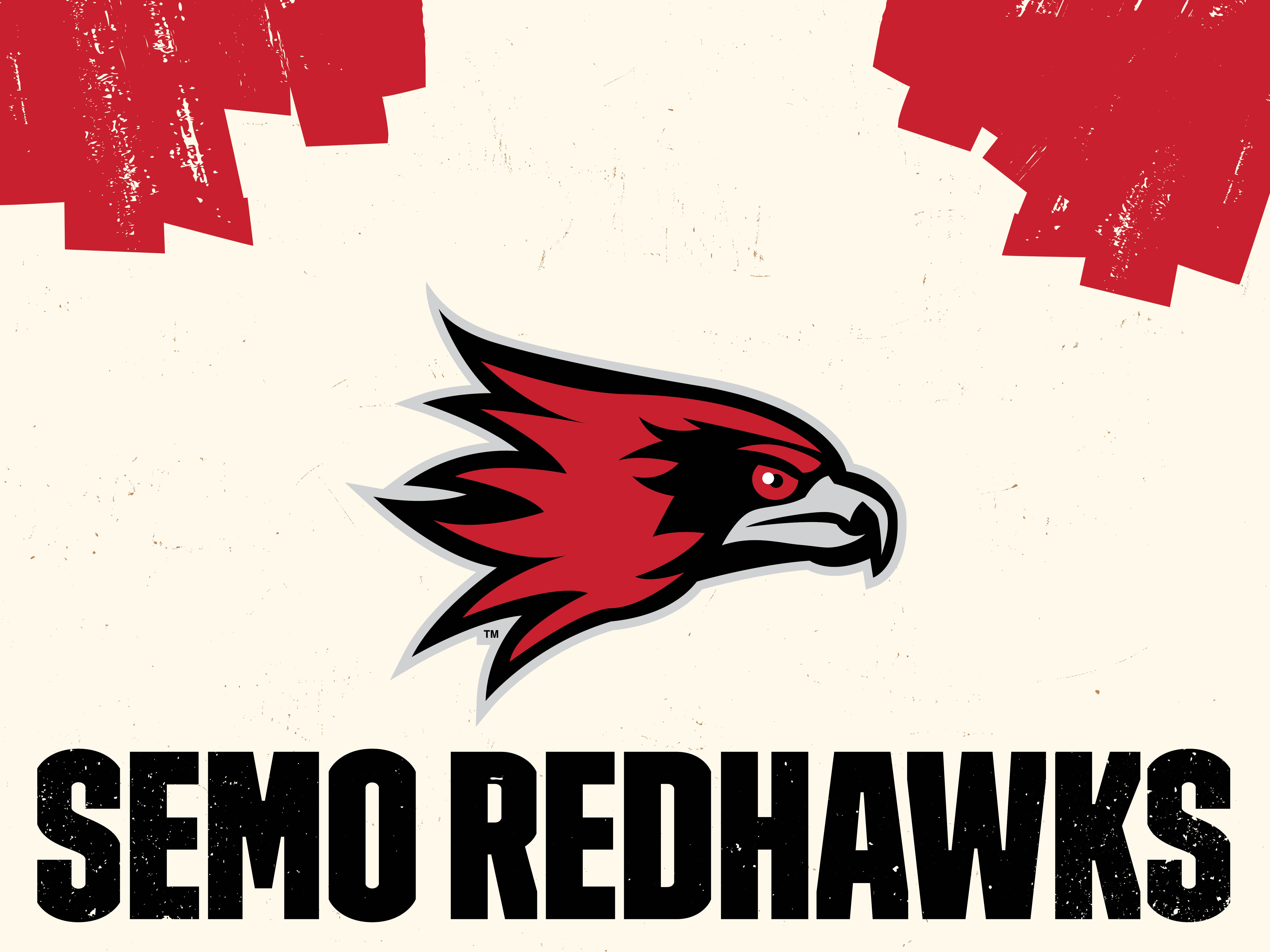 horizontal tablet background for athletic redhawk