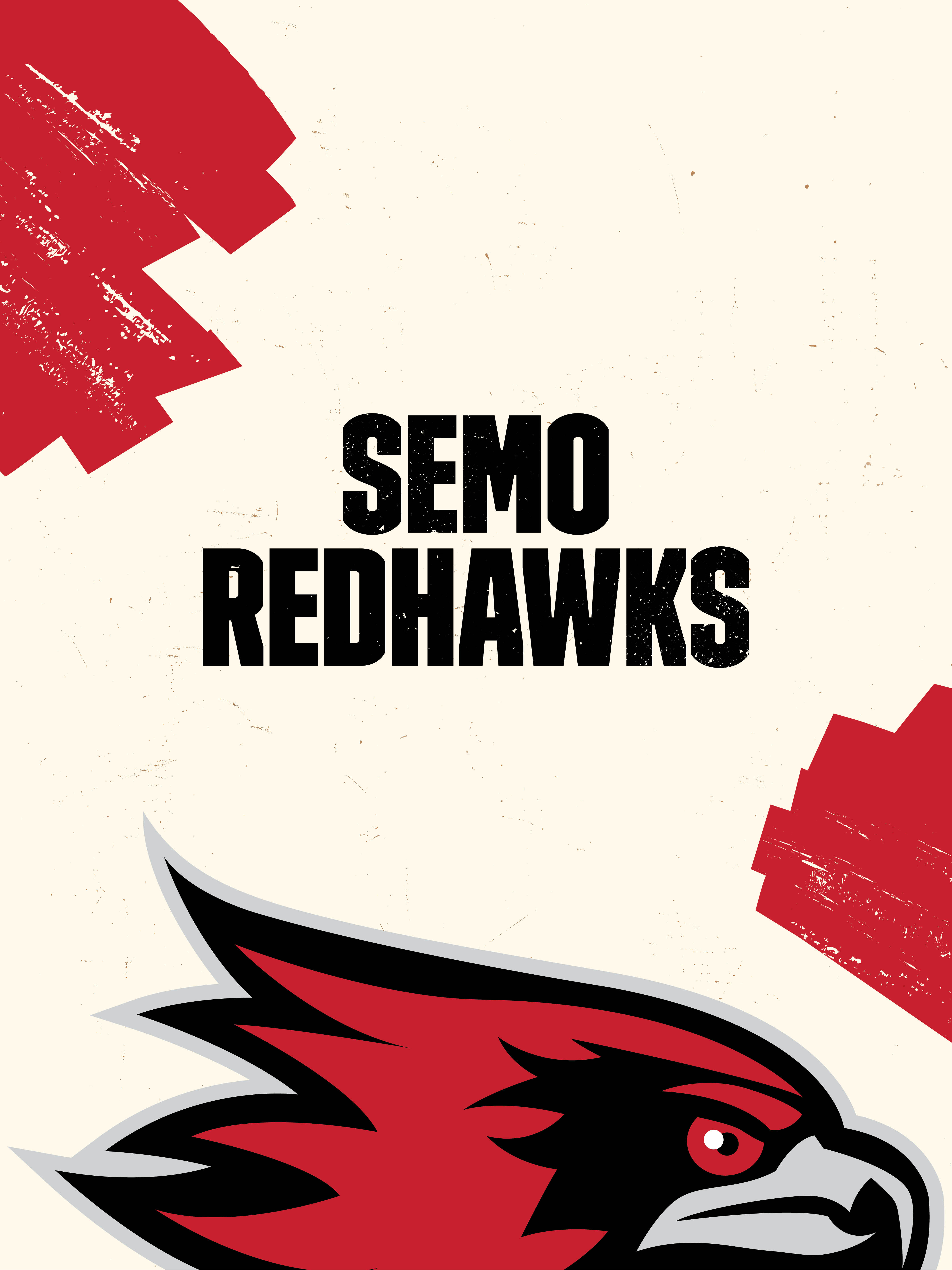 vertical tablet background for athletic redhawk