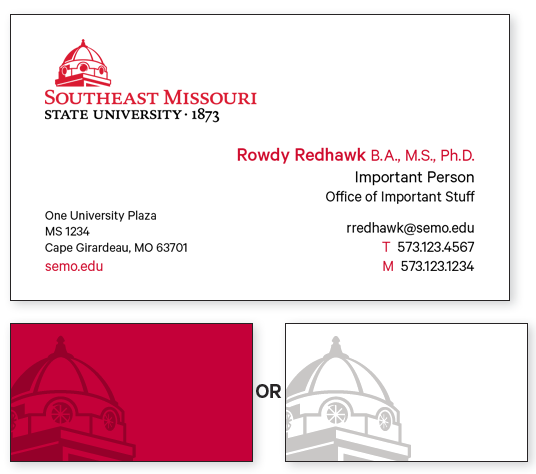 standard horizontal business card template