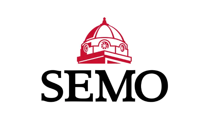 an example of the SEMO supergraphic with the dome logo