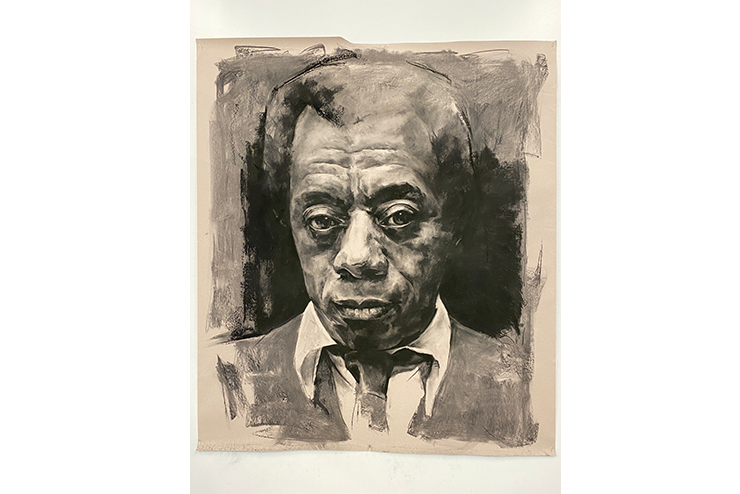 A portrait of a man. 