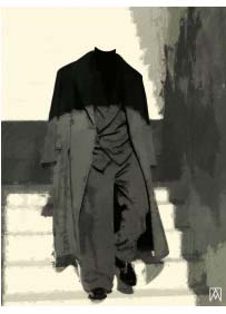 Painting entitled "Incognito" by Southeast student artist Aaron Mcintosh