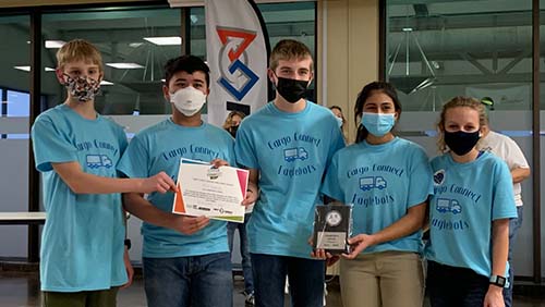Image of Eaglebots team members.
