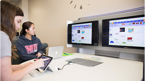 Image of Southeast students in the EDvolution Center.