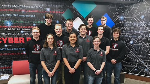 Image of Southeast's Cyber Defense Team members.