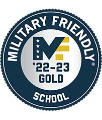 Image of the Military Friendly Gold designation logo.